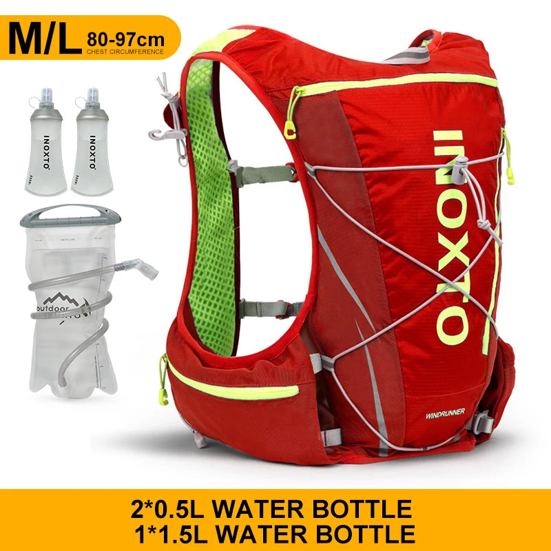8L Hydration Vest Backpack – Running, Cycling, Hiking with 1.5L Bladder & 2x500ml Bottles